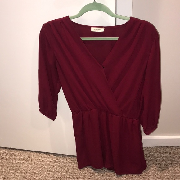 MAROON ROMPER - Picture 2 of 2
